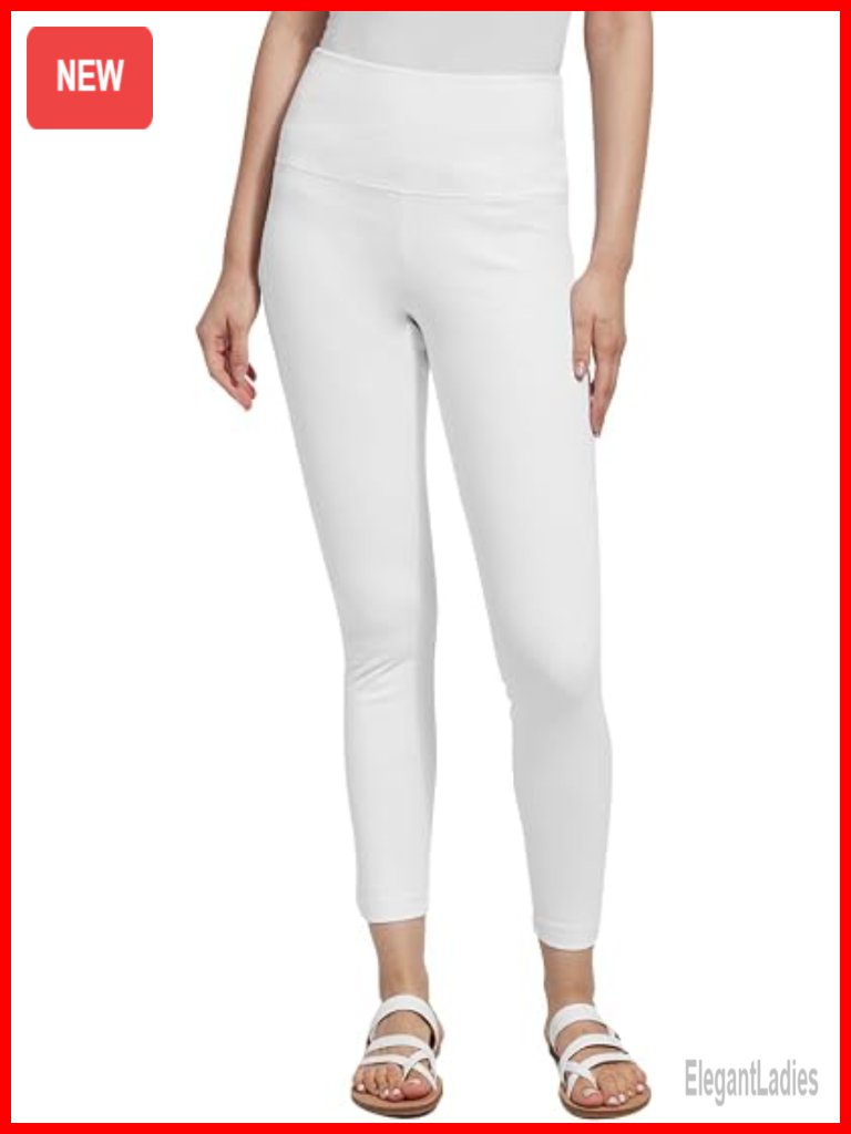 High Waisted Denim Leggings For Women Stretchy Tummy Control Pull-On Jeggings